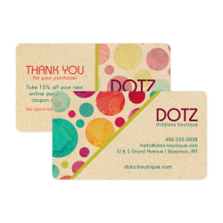 Custom Full-Color Kraft Style Business Cards, Round Corners, 2-Sided, Box Of 250
