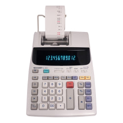 Sharp® EL-1801V 12-Digit Printing Calculator