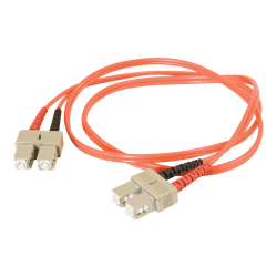 C2G 8m SC-SC 62.5/125 OM1 Duplex Multimode PVC Fiber Optic Cable - Orange - Network cable - SC multi-mode (M) to SC multi-mode (M) - 8 m - fiber optic - duplex - 62.5 / 125 micron - OM1 - orange