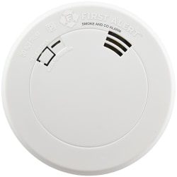 First Alert Photoelectric Smoke And Carbon Monoxide Combo Alarm With 10-Year Battery, 1-1/2"L x 6-3/4"W x 8-1/2"D