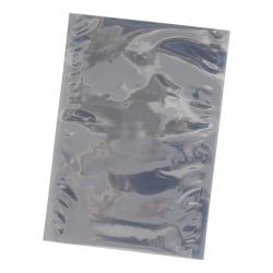 Partners Brand Unprinted Open End Static Shielding Bags, 12" x 18", Transparent, Case of 100 Bags
