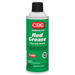 CRC Red Grease, 16 Oz Aerosol Cans, Pack Of 12 Cans