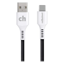 cellhelmet® Charge And Sync USB-C® To USB-A Round Cable, 6', Gray