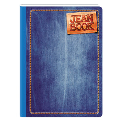 Norma Kiut Composition Notebook, 9-3/4" x 7-1/2", College Ruled, 200 Pages, Jean Book