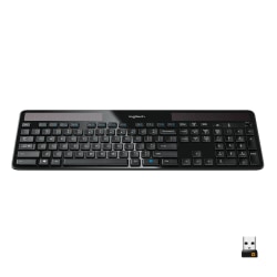 Logitech® K750 Wireless Solar Keyboard, Black, 920-002912
