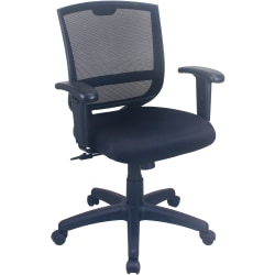 Eurotech Maze Ergonomic Mesh/Fabric Low-Back Task Chair With Arms, Black