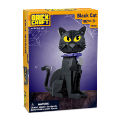 Brickcraft Halloween Black Cat Brick Building Set, Total Qty 1