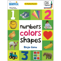 Briarpatch First 100 Numbers Colors Shapes Bingo Game