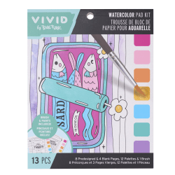 Vivid by Brea Reese Watercolor Pad Kit, Sardines, Total Qty 1