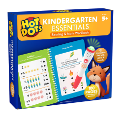 Educational Insights Hot Dots Kindergarten Essentials Reading & Math Workbook