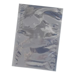 Partners Brand Unprinted Open End Static Shielding Bags, 8" x 12", Transparent, Case Of 100