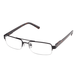 ICU Eyewear Men's Rimless Reading Glasses, Black, 2.25x