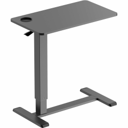 Kantek Mobile Pneumatic-Lift Side Desk/Table - Laminated Top - 15 lb Capacity - Adjustable - 28" Table Topx 15.70" Table Top Depth - STS500B