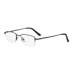 ICU Eyewear Men's Titanium Reading Glasses, Gunmetal, 2.25x