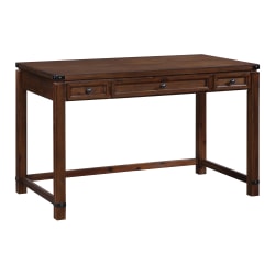 Office Star™ Baton Rouge 48"W Home Office Writing Desk, Brushed Walnut