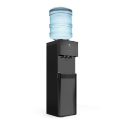 Avalon 3-Temperature Hot/Cold Freestanding Water Cooler, 40"H x 12"W x 13"D, Black