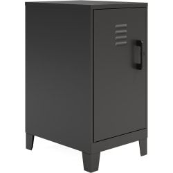 Hirsh SOHO Storage Locker Cabinet, 2-Shelf, 27-1/2"H x 14-1/4"W x 18"D, Black