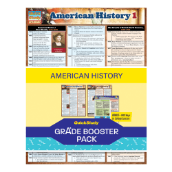 QuickStudy Grade Booster Pack, American History