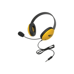 Califone Listening First Stereo Headset 2800YL-AV - Headset - full size - wired - yellow