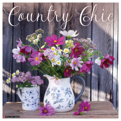 2026 Willow Creek Press Art & Design Monthly Wall Calendar, 12" x 12", Country Chic, January To December, 50859