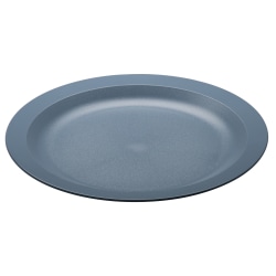 Cambro Camwear Round Dinnerware Plates, 10", Slate Blue, Set Of 48 Plates