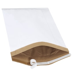 Partners Brand White Self-Seal Padded Mailers, #7, 14 1/2" x 20", Pack Of 25