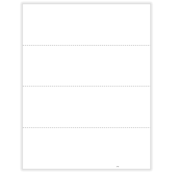 ComplyRight® W-2 Blank Tax Forms, 4-Up (Horizontal), No Instructions, 8-1/2" x 11", Pack Of 500 Forms