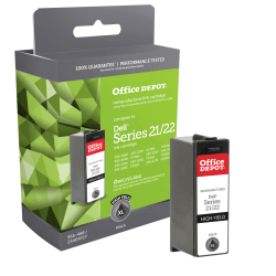 Office Depot® Brand Remanufactured High-Yield Black Ink Cartridge Replacement For Dell™ 21, 22XL, ODD22BXL