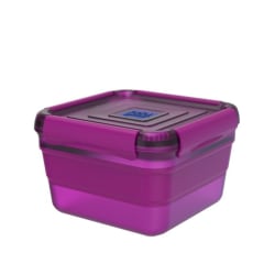 Cool Gear Expandable Food Storage, 3-7/8"H x 6-3/16"W x 6-3/16"D, Purple