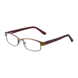 ICU Eyewear Women's Metal Reading Glasses, Bronze, 2.25x