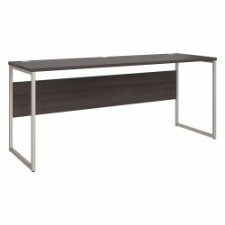Bush® Business Furniture Hybrid 72"W x 24"D Computer Table Desk With Metal Legs, Storm Gray, Standard Delivery