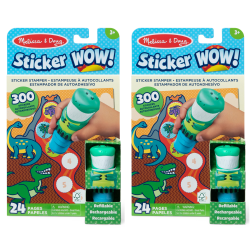 Melissa & Doug Sticker WOW!™ Activity Pad Sets, Medium, Dinosaur, Bundle Of 2 Sets