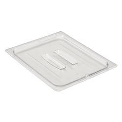 Cambro Camwear 1/2 Food Pan Lids With Handles, Clear, Set Of 6 Lids