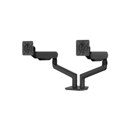 Fellowes® Rising™ 2 Dual Monitor Arm, Fully Adjustable, 28 Lb Capacity Per Arm, Maximum Monitor Width 42.3", Black