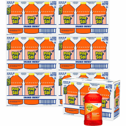 CloroxPro™ Pine-Sol All Purpose Cleaner - Concentrate - 144 fl oz (4.5 quart) - Orange Energy Scent - 63 / Bundle - Deodorize, Water Soluble, Residue-free, Antibacterial - Orange