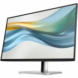 HP 524pu 24" Class Full HD LCD Monitor, 16:9, Sleek Black, Silver, 9D9V7AAABA