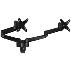 Mount-It! Dual-Monitor Wall Mount Arm, 14"H x 10.2"W x 8.5"D, Black