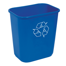 Highmark? Recycling Bin, 3.25 Gallons, Blue