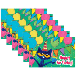 Teacher Created Resources Pete The Cat Happy Birthday Postcards, 30 Per Pack, Set Of 6 Packs