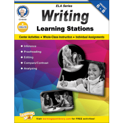 Mark Twain Writing Learning Stations Workbook, Grades 6-8