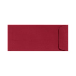 LUX Open-End Envelopes, #10, Peel & Press Closure, Garnet Red, Pack Of 50