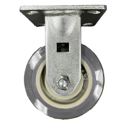 CSL Poly Casters, Swivel, 5", Gray, Set Of 2 Casters