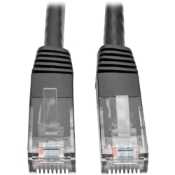 Tripp Lite Cat6 Gigabit Molded Patch Cable RJ45 M/M 550MHz 24 AWG Black 6'