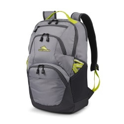 High Sierra Swoop Backpack With 17" Laptop Pocket, Gray