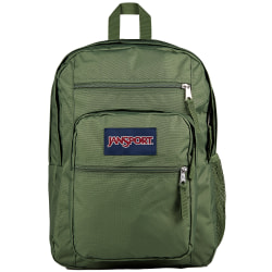 JanSport Big Student Backpack With 15" Laptop Pocket, 55% Recycled, Cargo Green