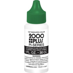 Pre-inked Stamp Re-Inking Fluid, 30 CC., Green