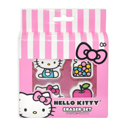 Hello Kitty 4 Pack Eraser Set