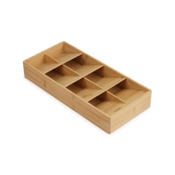 Joseph Joseph Cutlery Organizer Set, 2-1/2"H x 7"W x 15"D, Brown