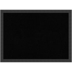 Amanti Art Cork Bulletin Board, 30" x 22", Black, Mezzanotte Black Wood Frame
