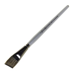 Dynasty Faux Squirrel Paint Brush, 1", Angled Bristle, Squirrel Hair, Silver